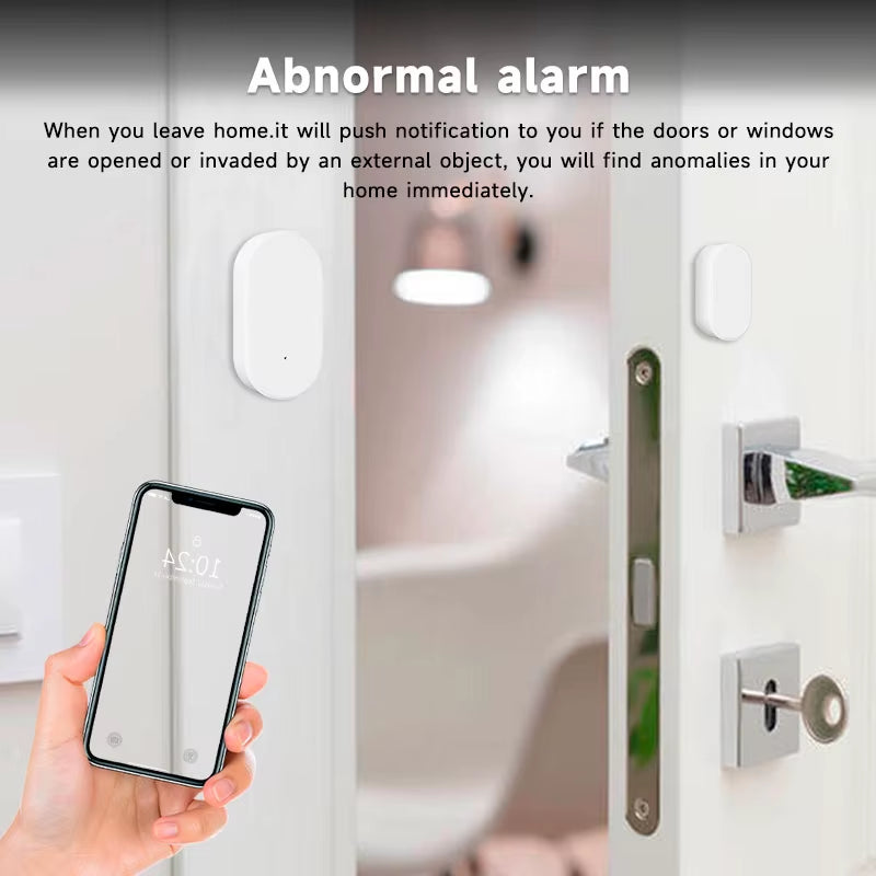 Tuya Smart Zigbee Door Window Contact Sensor Smart Home Wireless Door Detectors Open/Close APP Remote Alarm