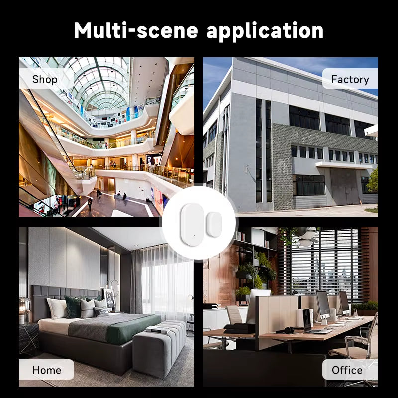 Tuya Smart Zigbee Door Window Contact Sensor Smart Home Wireless Door Detectors Open/Close APP Remote Alarm