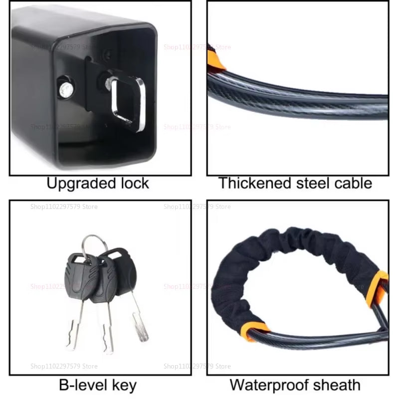 Universal Car Steering Wheel Lock anti Theft Device Stainless Steel Seat Belt Buckles with Keys Vehicle Security Accessory