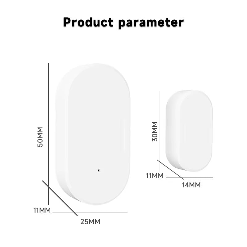 Tuya Smart Zigbee Door Window Contact Sensor Smart Home Wireless Door Detectors Open/Close APP Remote Alarm